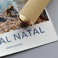 Travel Poster South Africa, Royal Natal Wildlife Art, Wall Decor, Art Print, Animal Photography, Home Decoration, Nature Landscape