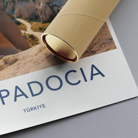 Cappadocia Travel Poster, Türkiye Wall Art, Scenic Landscape Print, Home Decor, Artful Travel Past Design, Gift for Travelers