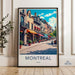 Montreal Travel Poster, Vintage Montreal Wall Art, Canada Travel Print, Cityscape Wall Decor, Montreal Art Print, Retro Canada Poster