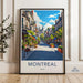 Vintage Montreal Travel Poster, Montreal Cityscape Wall Art, Retro Montreal Decor, Canada Wall Art Print, Montreal Travel Souvenir
