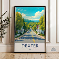 Dexter Maine Poster Print, Dexter Town Wall Art, Dexter Travel Photography Print, Dexter Maine Souvenir, Dexter Landscape Art