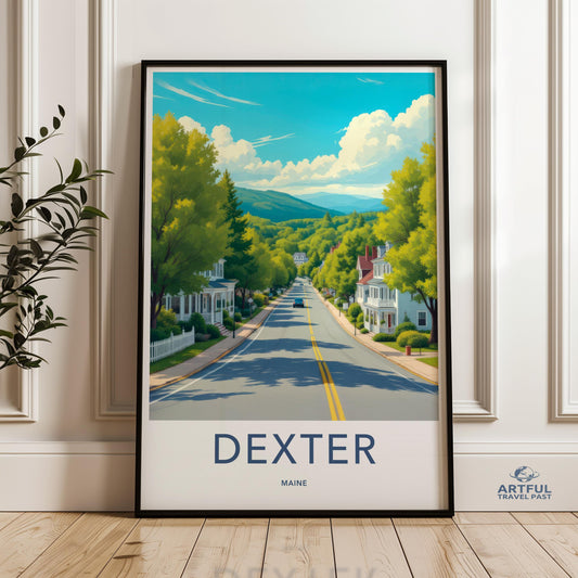 Dexter Maine Poster Print, Dexter Town Wall Art, Dexter Travel Photography Print, Dexter Maine Souvenir, Dexter Landscape Art
