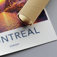 Montreal Cityscape Art Print, Travel Poster, Canada Wall Decor, Vibrant Street View, Urban Photography, Home Office Decor