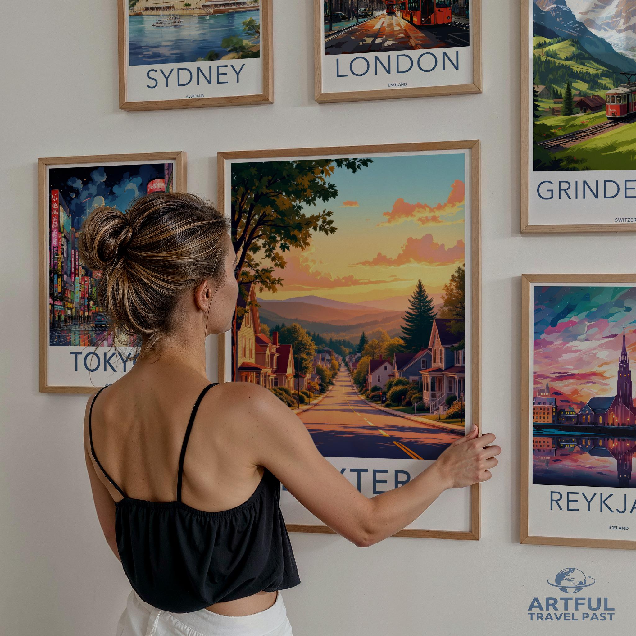 Travel Poster Wall Art, City Skyline Prints, Set of 6 Art Prints, Stylish Home Decor, Gift for Travellers, Gallery Wall Set, Worldwide