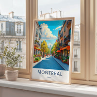 Montreal Cityscape Print, Travel Poster, Wall Art, Vibrant Colors, Urban Decor, Scenic Artwork, Canada Souvenir, Modern Home Decor