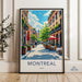 Montreal Wall Art, Canada Travel Poster, Cityscape Art Print, Modern Home Decor, Artistic City Wall Art, Montreal Artwork, Travel Decor