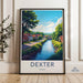 Dexter Michigan Travel Poster, Dexter Art Print, Michigan Wall Art, Dexter Artwork, Dexter Michigan Decor, Dexter Scenery Print