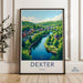 Dexter Michigan Poster, Vintage Travel Print, Scenic Wall Art, Nature Illustration, Dexter Cityscape Artwork, Home Decor