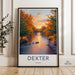 Dexter Michigan Vintage Travel Poster, Retro Art Print, Scenic Wall Decor, Mid Century Modern Style, Home and Office Decor