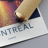 Montreal Art Print, Cityscape Wall Decor, Travel Poster, Canada Souvenir, Urban Landscape Artwork, Office Home Decoration