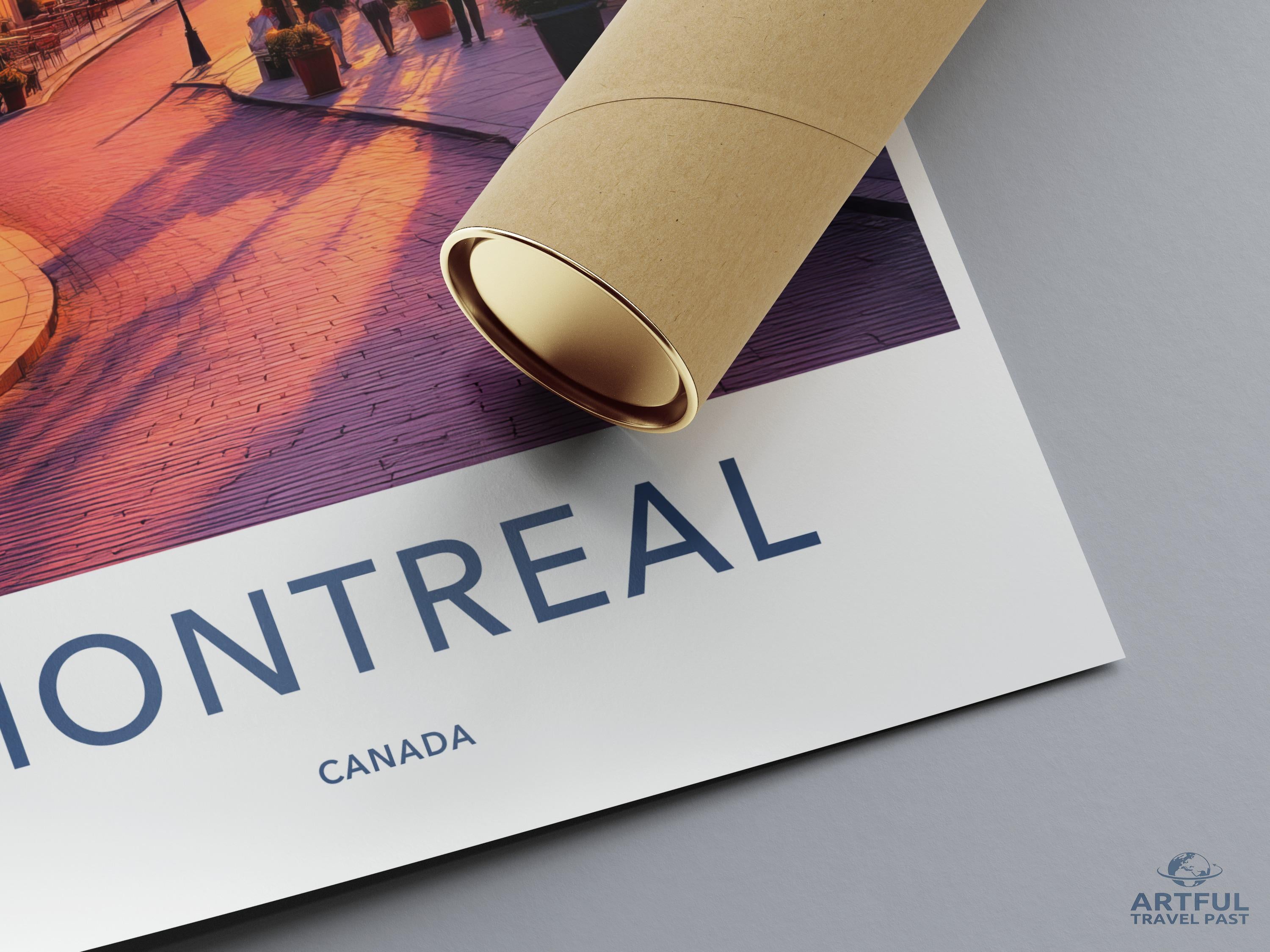 Montreal Canada Travel Poster, Vintage Cityscape Wall Art, Retro Home Decor Print, Unique Montreal Themed Artwork for Walls