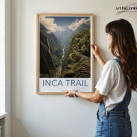 Inca Trail Poster - Colombia Wall Art