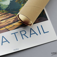 Inca Trail Poster | Peru Wall Art | South America Decor