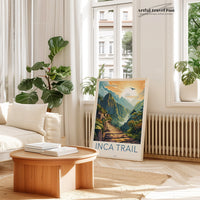 Inca Trail Poster | Peru Wall Art | South America Decor