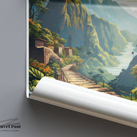 Inca Trail Poster | Peru Wall Art | South America Decor