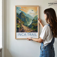 Inca Trail Poster | Peru Wall Art | South America Decor