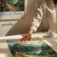 Inca Trail Poster | Peru Wall Art | South America Decor