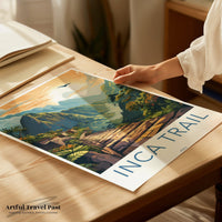 Inca Trail Poster | Peru Wall Art | South America Decor