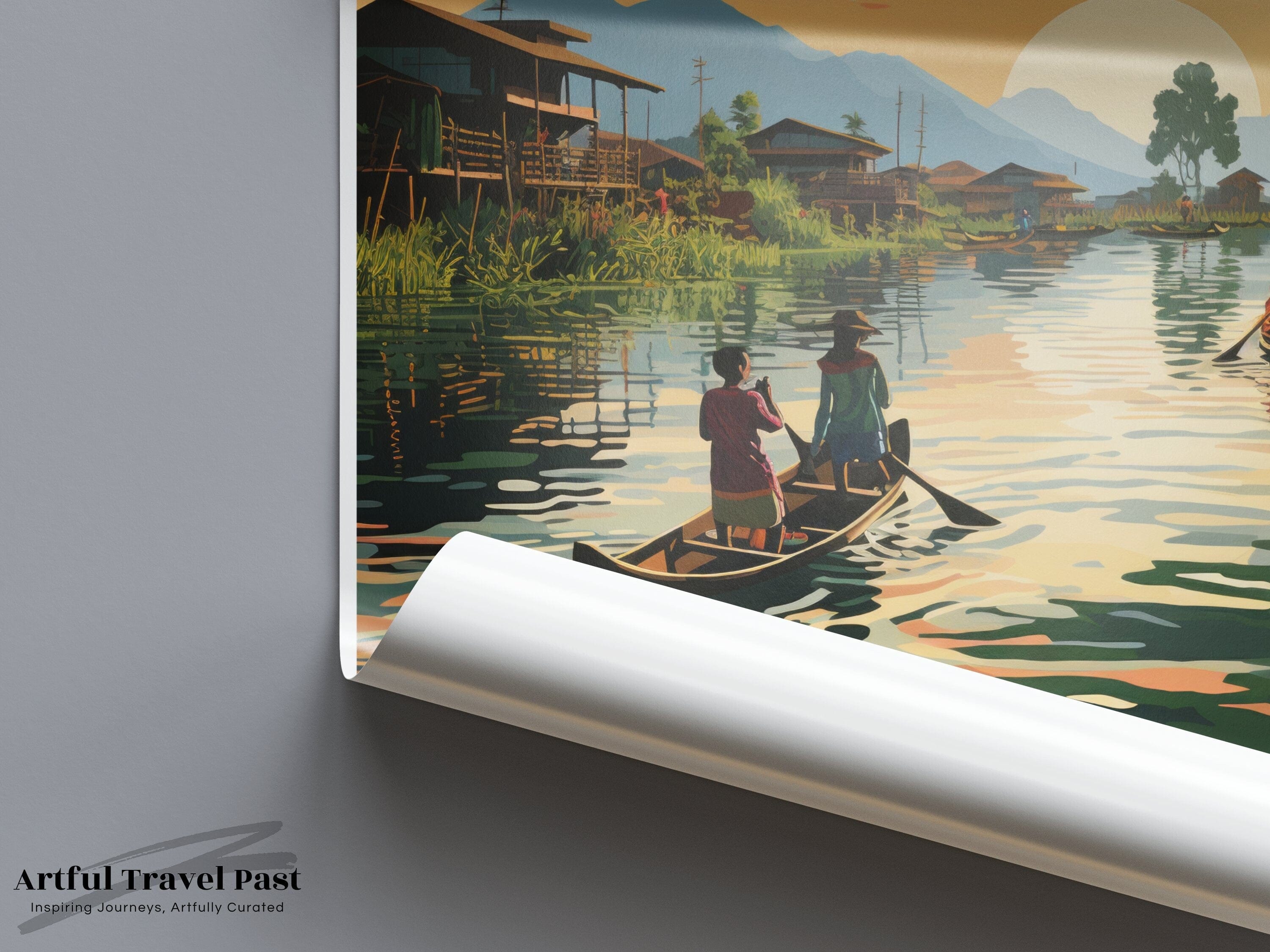 Inle Lake Poster - Myanmar Wall Artr