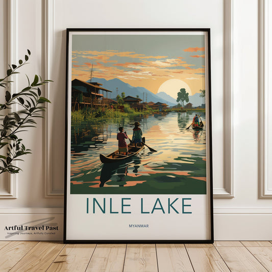 Inle Lake Poster - Myanmar Wall Artr