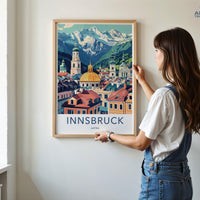 Innsbruck Poster | Austria Wall Art | Europe Decor