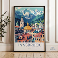 Innsbruck Poster | Austria Wall Art | Europe Decor