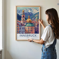 Innsbruck Poster | Austria Wall Art | Europe Decor
