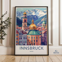 Innsbruck Poster | Austria Wall Art | Europe Decor