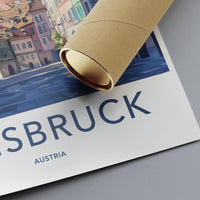 Innsbruck Poster | Austria Wall Art | Europe Decor