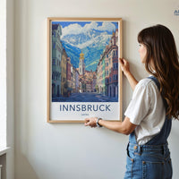 Innsbruck Poster | Austria Wall Art | Europe Decor