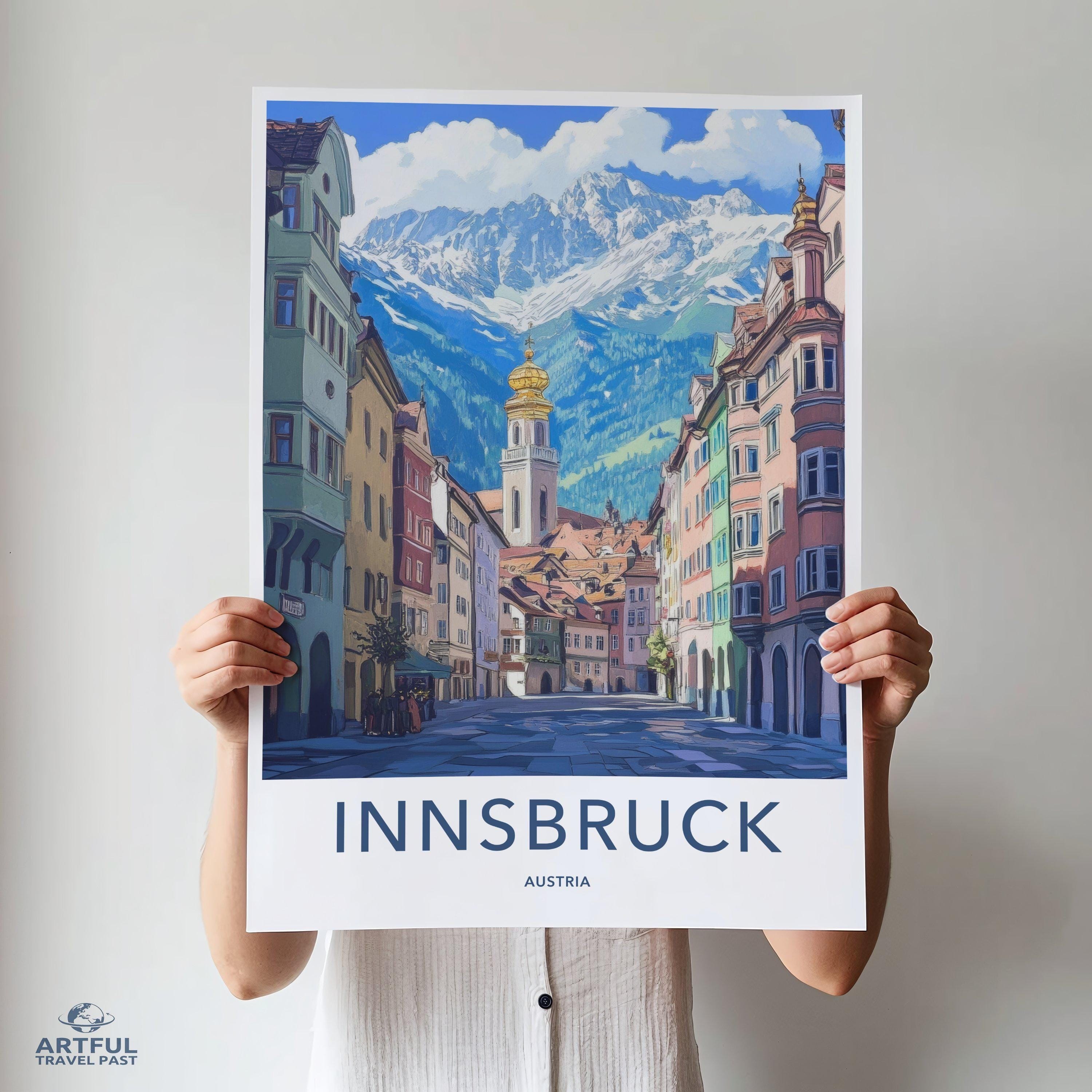 Innsbruck Poster | Austria Wall Art | Europe Decor