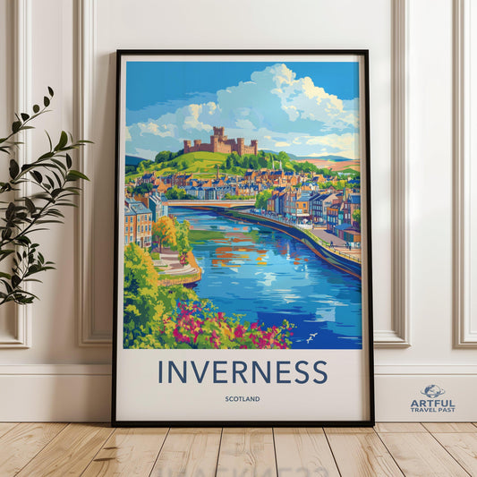 Inverness Poster - Scotland Wall Art