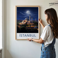 Istanbul Poster | Istanbul Wall Art | Turkey Decor