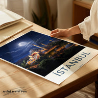 Istanbul Poster | Istanbul Wall Art | Turkey Decor