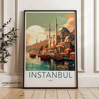 Istanbul Poster - Turkey Wall Art
