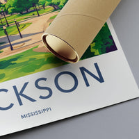 Jackson Poster | Mississippi Wall Art | America Decor
