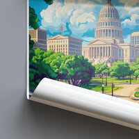 Jackson Poster | Mississippi Wall Art | America Decor