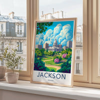 Jackson Poster | Mississippi Wall Art | America Decor