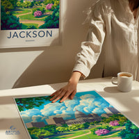 Jackson Poster | Mississippi Wall Art | America Decor