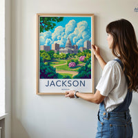 Jackson Poster | Mississippi Wall Art | America Decor