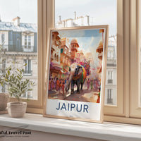 Jaipur Poster | Rajasthan Wall Art | India Decor