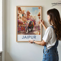 Jaipur Poster | Rajasthan Wall Art | India Decor