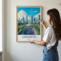 Jakarta Poster - Indonesia Wall Art