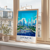 Jakarta Poster - Indonesia Wall Art