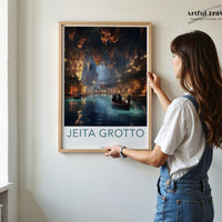 Jeita Grotto Poster | Lebanon Wall Art