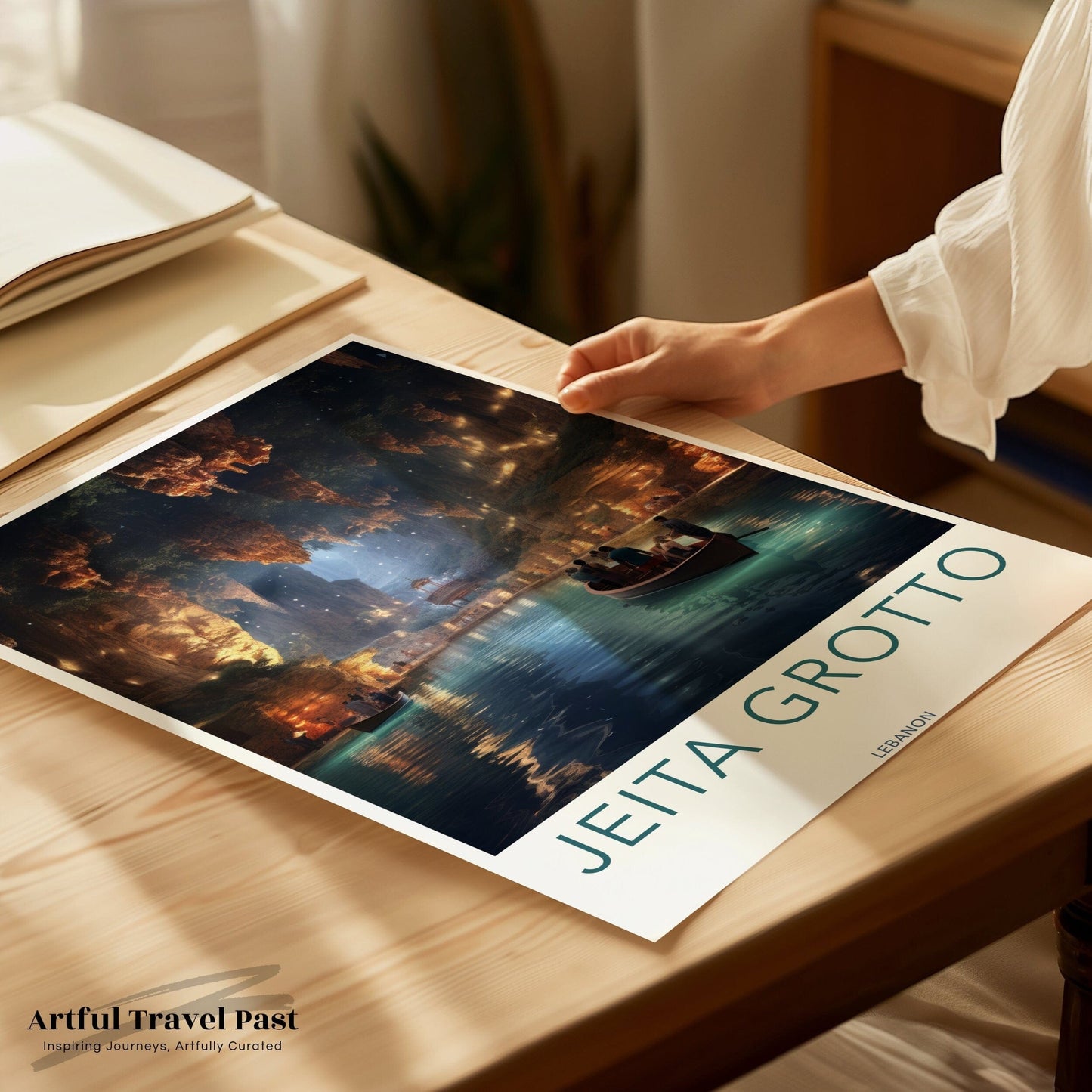 Jeita Grotto Poster | Lebanon Wall Art