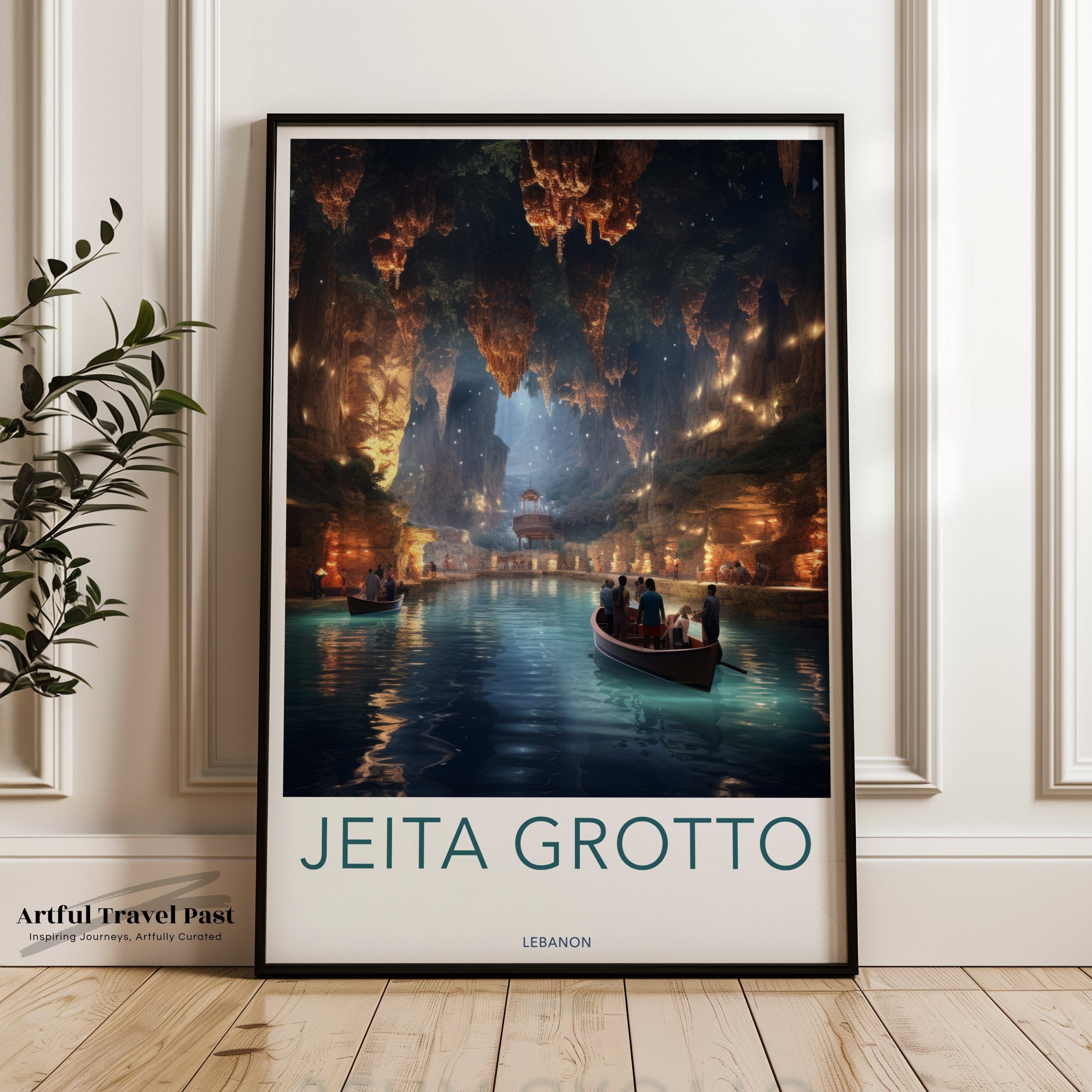Jeita Grotto Poster | Lebanon Wall Art