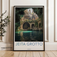 Jeita Grotto Poster - Lebanon Wall Art