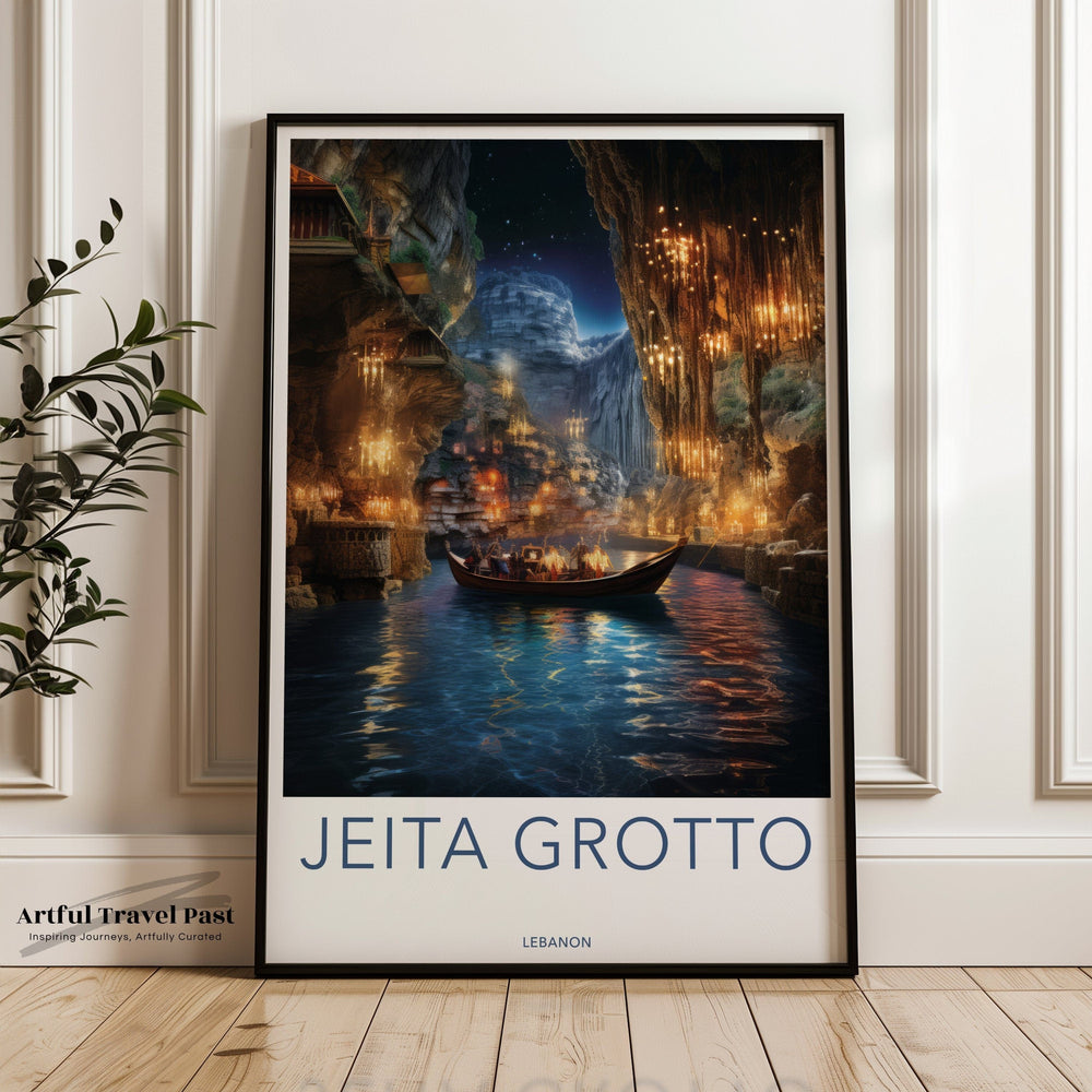 Jeita Grotto Poster | Lebanon Wall Art