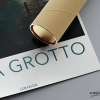 Jeita Grotto Poster | Lebanon Wall Art | Middle East Decor